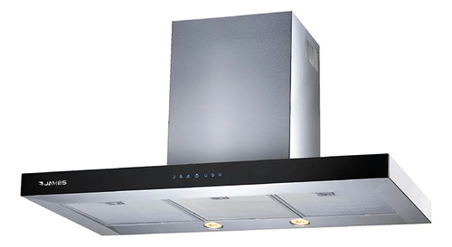 [02140041] Campana Extractora James 90cms Plana Sensacion Plateado