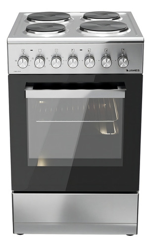 Cocina James C-801 A Rtks Sin Tapa Color Acero Inoxidable Con Puerta Con Visor