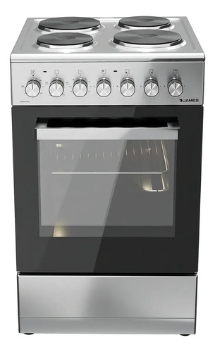 Cocina James C-801 A Rtks Sin Tapa Color Acero Inoxidable Con Puerta Con Visor
