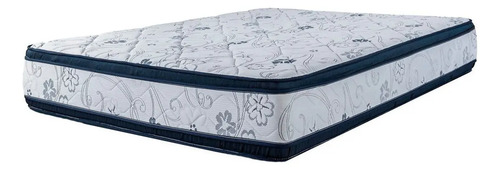 Somier Queen Divino Super Densidad 160x200 Cm Base Dividida Azul Oscuro
