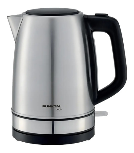 Jarra Eléctrica Inoxidable Punktal 1.7l 2200w Base Giratoria Plateada Plateado