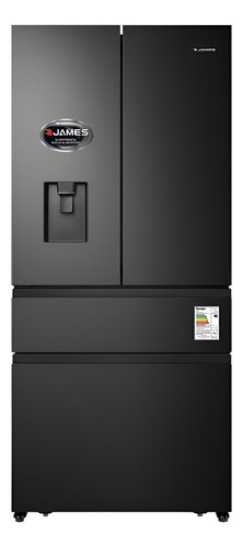 [02031210] Heladera Inverter James Con 2 Cajones Dark Inox