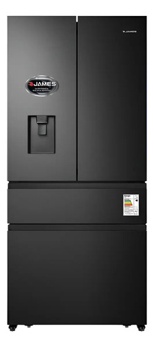 [02031210] Heladera Inverter James Con 2 Cajones Dark Inox