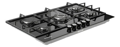 Anafe A Gas Vidrio Negro James Modelo 5hag Vnt La Sensación  Negro