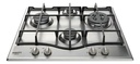 Anafe A Gas Ariston 60cm Modelo Pcn641 Color Acero