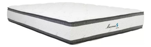 [01011041] Colchón De Una Plaza Y Media Senflex Maximus Con Espuma Blanc/ Gris