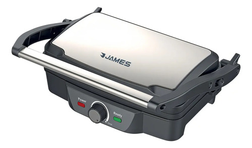 [02121820] Sandwichera James Gsj 1600 W Antiadherente Con Espátula Color Negro