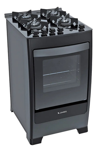 [02050971] Cocina Gas James C700 N Mesada Vidrio Negro Sensacion Negro
