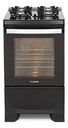 Cocina James A Gas C 700 Negra 4 Hornallas Negro