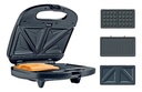 Sandwichera Waflera James 3 En 1 Sgwj Placas Intercambiables Color Negro/gris