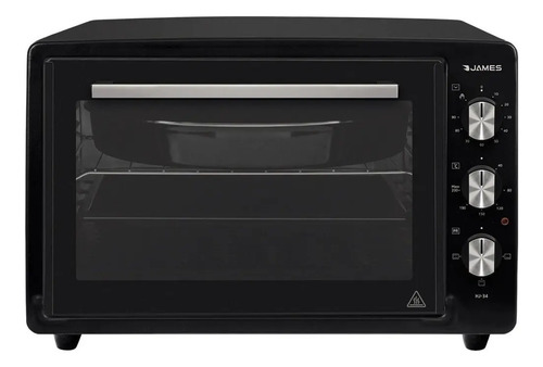 Horno De Mesa Eléctrico James Hj 34 34l Negro Sensacion Negro