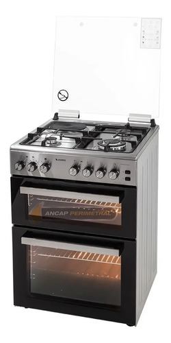 [02052030] Cocina Doble Horno James C900 Combinada Inox 3+1 Color Acero Inoxidable