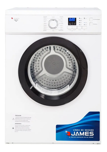 Secarropas James 7 Kg Display Antiarrugas Regulable Color Blanco