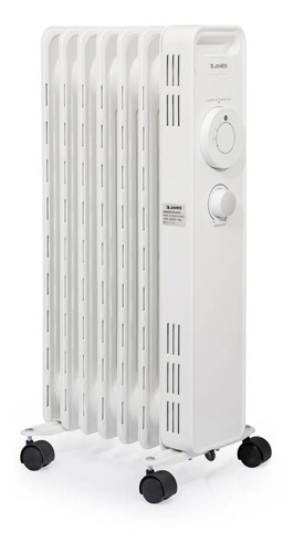 [02100253] Radiador De Aceite James 7 Elem. Re1500 1500w Color Blanco