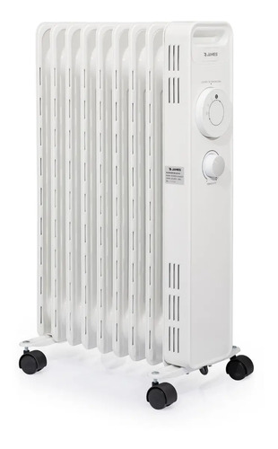 [02100264] Radiador Aceite James 9 Elementos Re2000w 2 Años Blanco