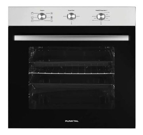 Horno Empotrable Eléctrico Punktal Pk-830 Hc 76l Convección Grill Negro Negro/acero Inoxidable