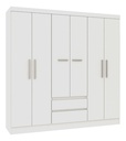 Ropero Placard Dormitorio 6 Puertas 2 Estantes Sensacion