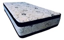 Colchon 2 Plaza Espuma Soporte 150 Kg Divino Super Sensacion Azul Marino