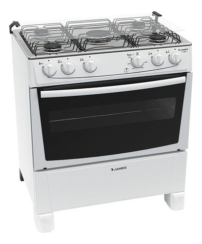 [44633800984] Cocina James 5 Hornallas Blanca C 150 C Todo Gas Sensacion (Blanco)