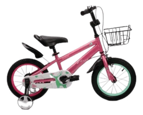 [07010292] Bicicleta Para Niño Foxi  16 Canasto Metálico La Sensación (Rosa)