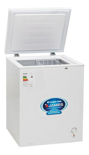 [02031470] Freezer Heladera James 150 Horizontal Doble Accion Color Blanco