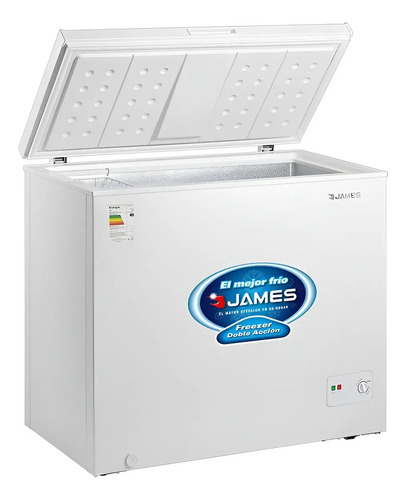 Freezer Heladera James 310 Horizontal Sensacion Blanco