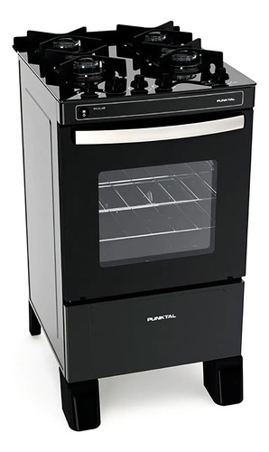 [02051570] Cocina Punto Gas Punktal Pk-gl4 4 Hornallas Vidrio Negro Encendido Electrónico