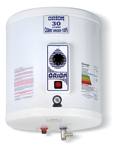 Termofon Calefon Termotanque 30 Lts Cobre Orion Sensacion Color Blanco