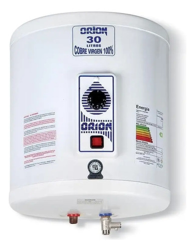 Termotanque Eléctrico 30l Orion Cobre Blanco