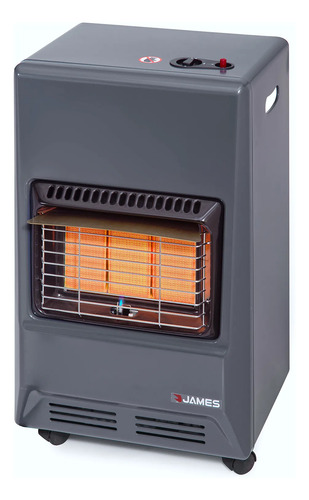 [02100310] Estufa James Super Gas F-100 Infrarrojos Oferta !! Sensacion Gris Oscuro