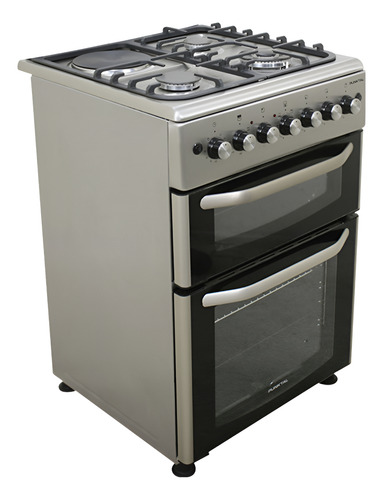 [02051531] Cocina Punktal Doble Horno Pk-1980 Dtk 3+1  Sensacion Gris