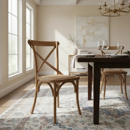 Sillas De Comedor La Cueva Muebles Vienesa Rústica 2 Pzas Natural