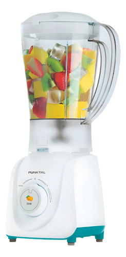 [02121453] Licuadora Punktal 520w 1,5l Jarra Plástica Pica Hielo 2 Velocidades Blanco