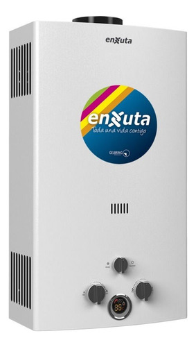 Calentador Instantaneo Calefon A Gas 10 Lt Enxuta Sensacion Blanco