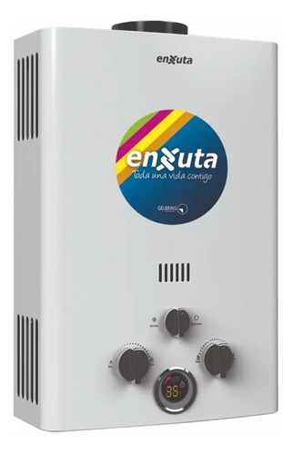 [02040791] Calefón A Gas Enxuta 6 L/min Blanco Automático Exterior