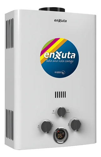 Calentador Instantaneo Calefon A Gas 6 Lt Enxuta Sensacion Blanco