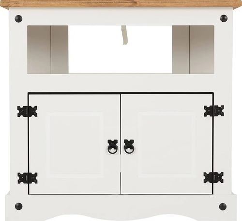 [03103091] Mueble Rack Serpil Con Corona Grande Blanco