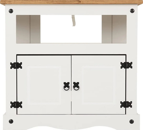Mueble Rack Serpil Con Corona Grande Color Blanco