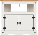 Mueble Rack Serpil Con Corona Grande Color Blanco