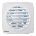 Extractor James De Baño Ej 200s 120mm Compuerta Antirretorno Blanco