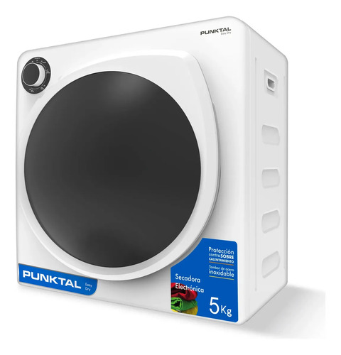 Secador De Ropa 4,5 Kg Punktal Pk-77 Sr 1450w Sensacion Blanco