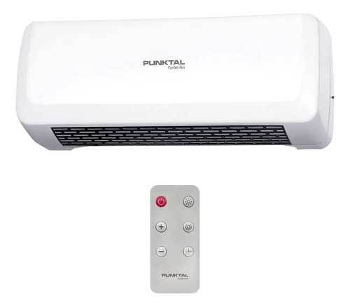 Caloventilador Convector Pared Punktal C/control Remoto Color Blanco