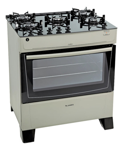 [02051603] Cocina A Gas James 5h C 695 V Blanca - Color Blanco Tipo De Conexión Gas Envasado