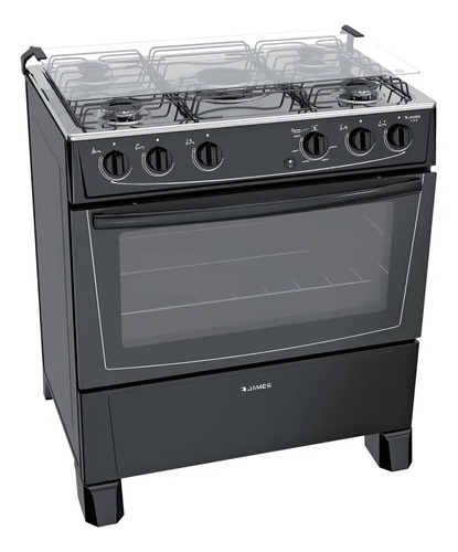 Cocina James Con 5 Hornallas C-150 B Negro