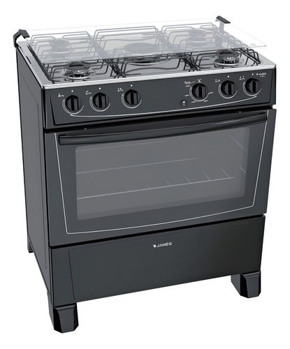 [02052023] Cocina James Con 5 Hornallas C-150 B Negro