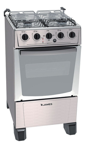 Cocina Combinada James Con 4 Hornallas C-205 B