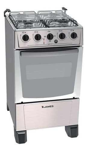 [02050530] Cocina Combinada James Con 4 Hornallas C-205 B