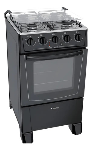 [02050531] Cocina Combinada James Con Horno Electrico C-205 B Negro