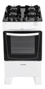 Cocina Gas Mesa Vidrio Templado James C 690 V Blanca Color Blanco