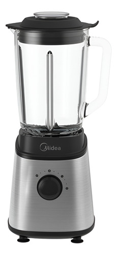 Licuadora Midea Bl2526 Acero Inox Jarra De Cristal De 1.5l Gris